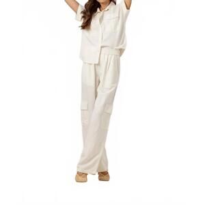 NEW SUNDAYS women's sabine cargo pants in off white